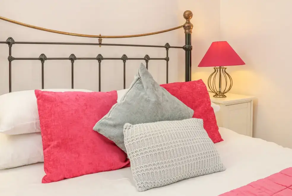 Bedroom at The Byre Coastal Cottage, South West England 