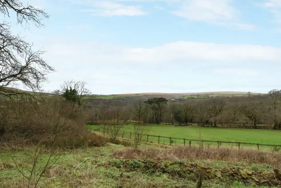 Countryside views at The Cabin near Pontardawe