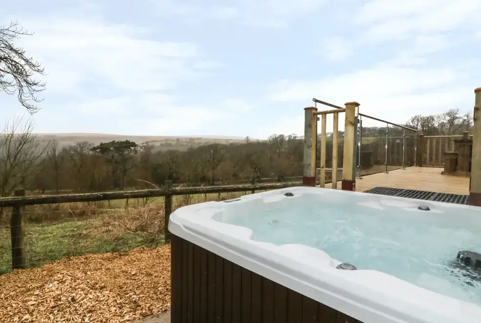 Private Hot Tub at The Cabin near Pontardawe