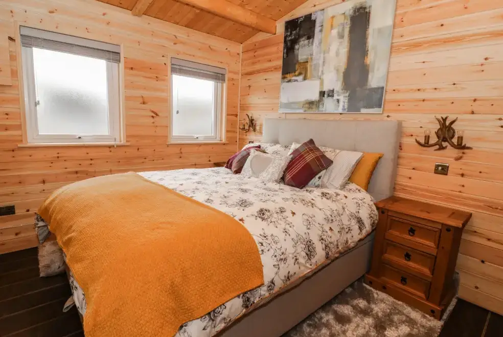 Bedroom at The Cabin near Pontardawe