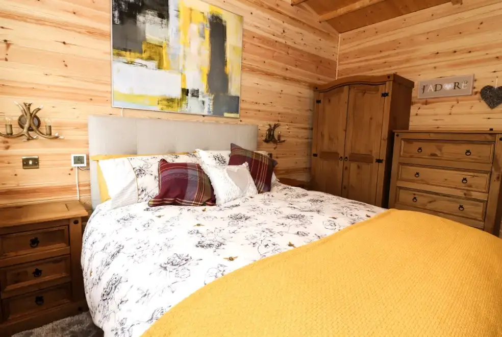 Bedroom at The Cabin near Pontardawe