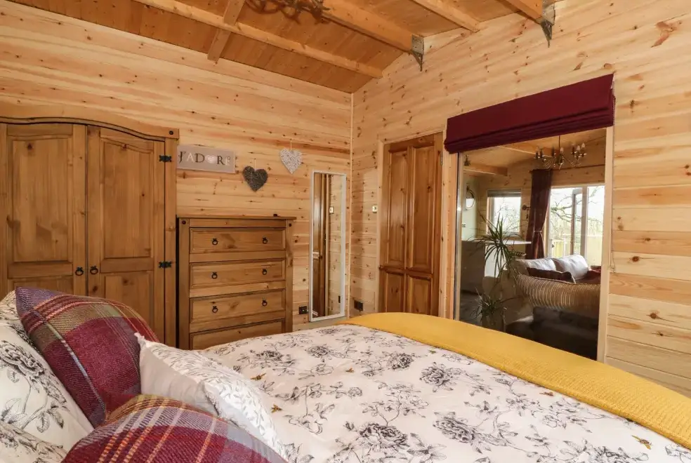 Bedroom at The Cabin near Pontardawe