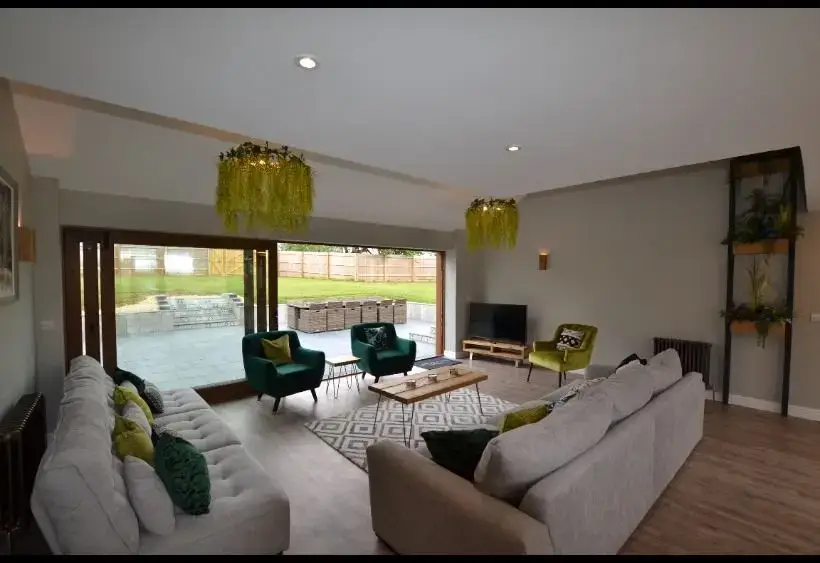 Open plan living area at The Cider Barn