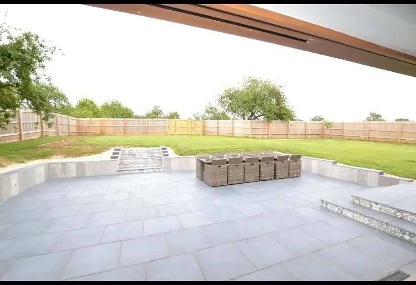 Patio area at The Cider Barn