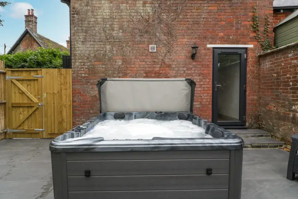 Private Hot Tub at The Coach House Romantic Retreat
