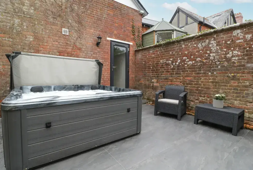 Private Hot Tub at The Coach House Romantic Retreat