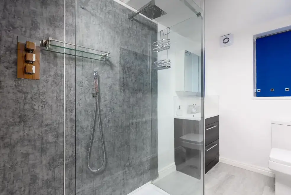 Shower room at The Cornmill 