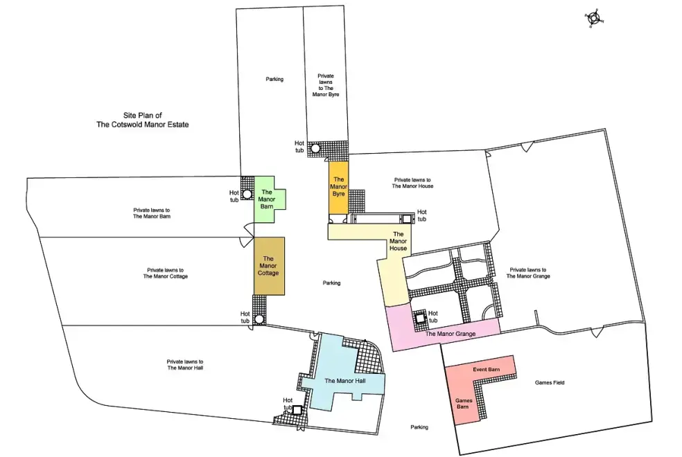Surrounding area near The Cotswold Manor Grange, Exclusive Hot-Tub, Games Barn, 70 acres of Parkland