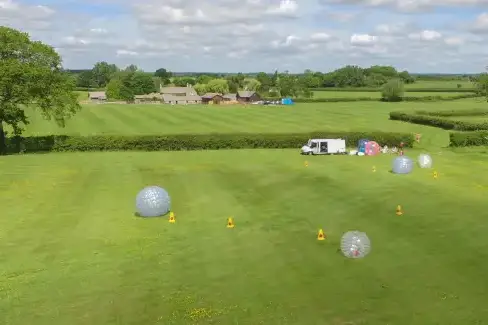 Outdoor games area at The Cotswold Manor Vineyard, Exclusive Hot-Tub, Games/Event Barns, 70 acres of Parkland, Oxfordshire