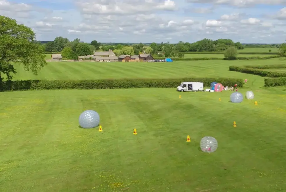 Outdoor games area at The Cotswold Manor Vineyard, Exclusive Hot-Tub, Games/Event Barns, 70 acres of Parkland
