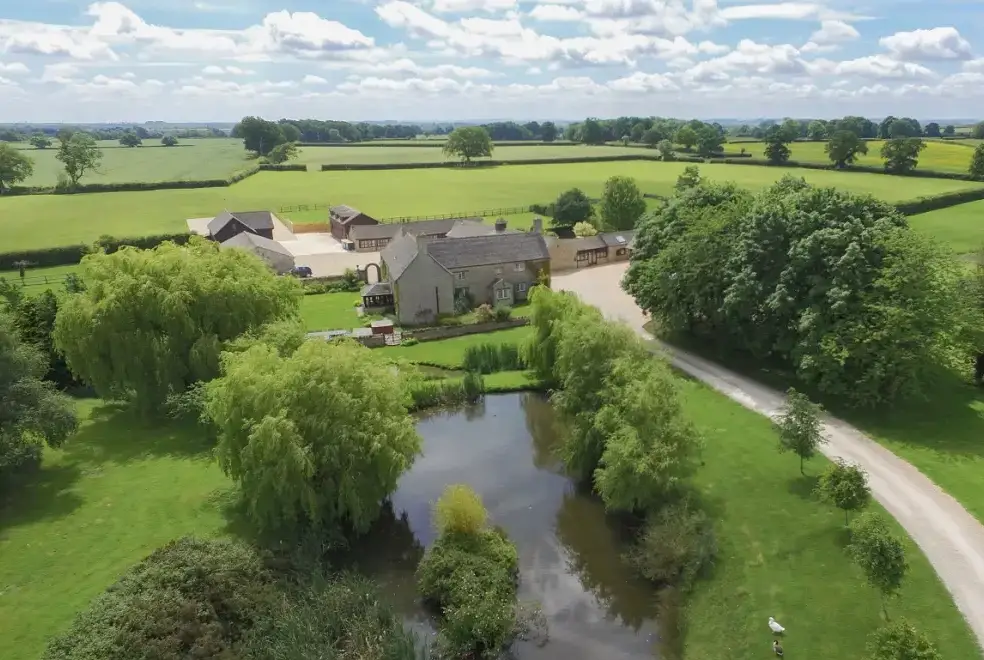 Countryside views at The Cotswold Manor Hall