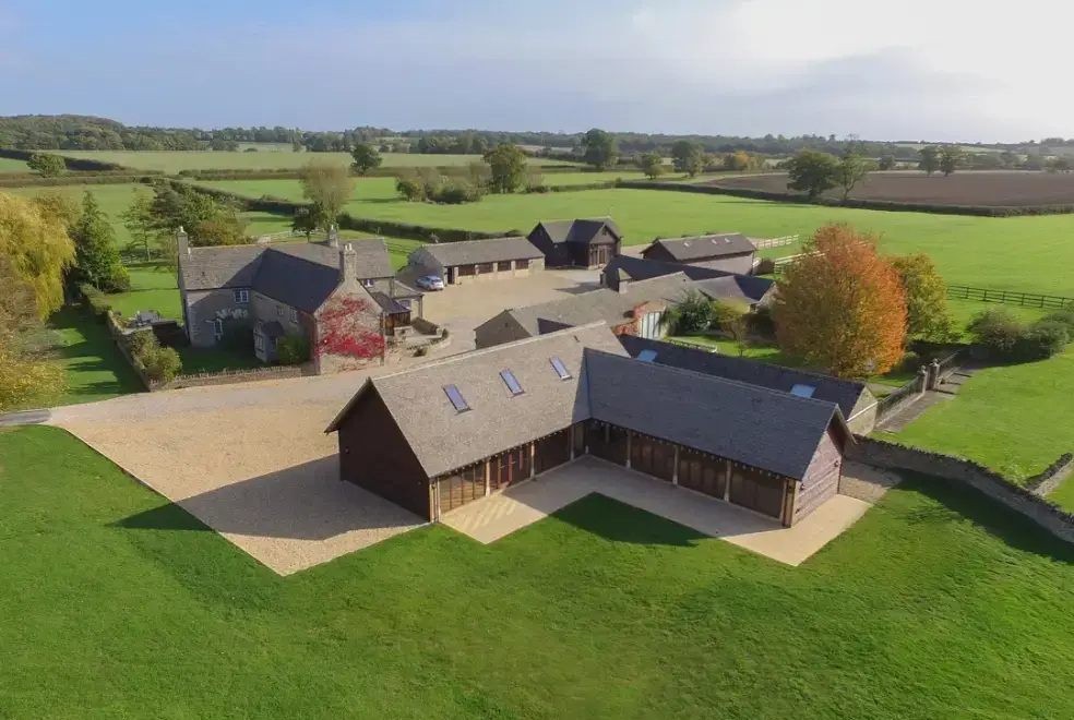 Countryside views at The Cotswold Manor Hall