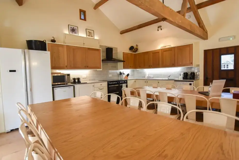 Kitchen/diner at The Cotswold Manor Grange, Exclusive Hot-Tub, Games Barn, 70 acres of Parkland