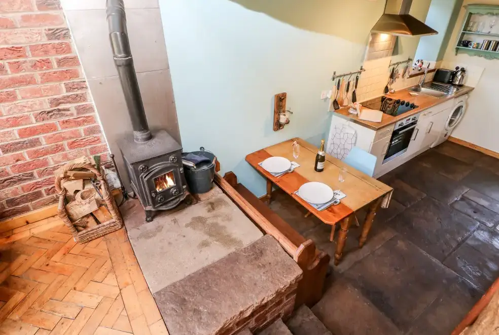 Kitchen/diner at The Cow Byre  Countryside Cottage, Cumbria & The Lake District 