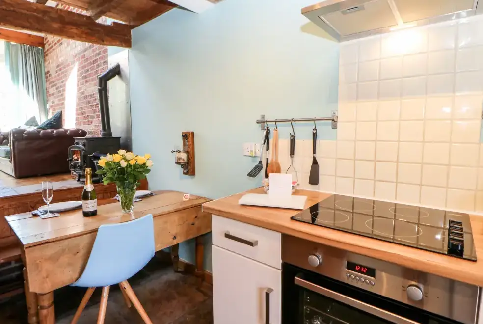 Kitchen/diner at The Cow Byre  Countryside Cottage, Cumbria & The Lake District 