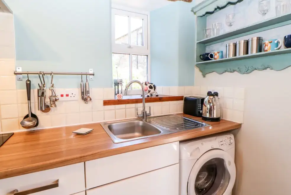 Kitchen/diner at The Cow Byre  Countryside Cottage, Cumbria & The Lake District 