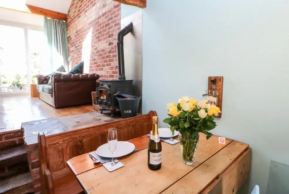 Kitchen/diner at The Cow Byre  Countryside Cottage, Cumbria & The Lake District 