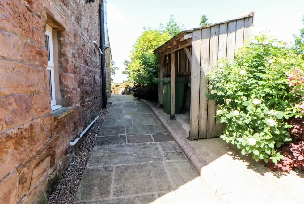 Patio area at The Cow Byre  Countryside Cottage, Cumbria & The Lake District 