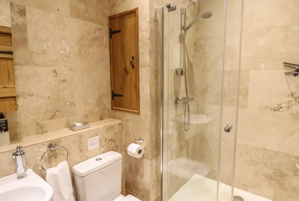 Shower room at The Cow Shed