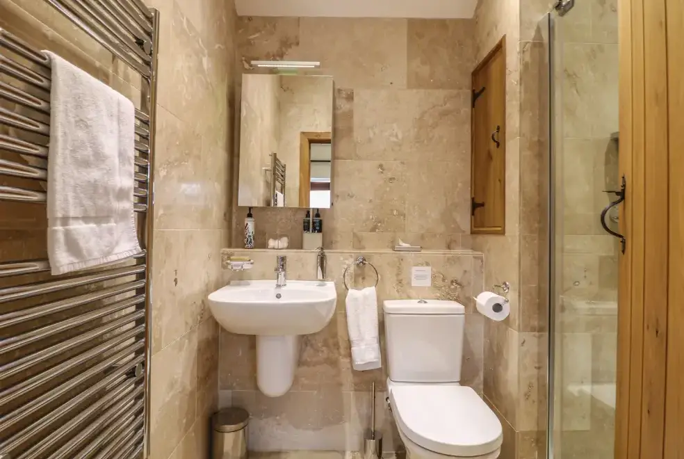 Shower room at The Cow Shed