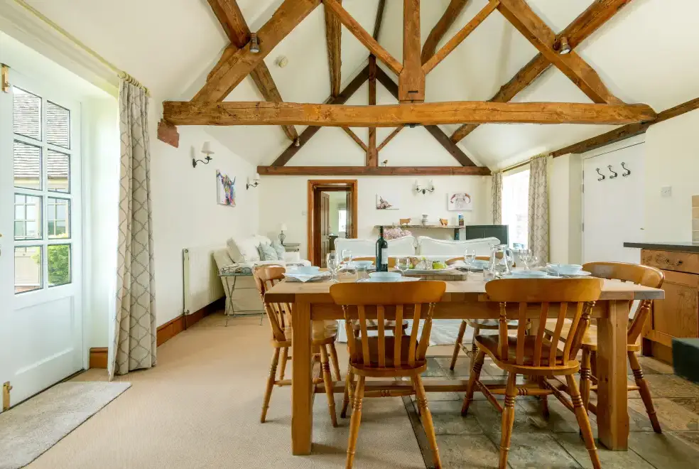 Kitchen/diner at The Cowshed