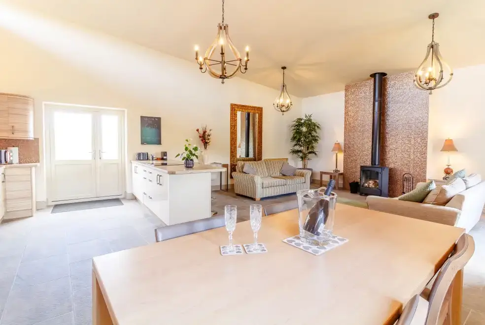 Open plan living area at The Croft