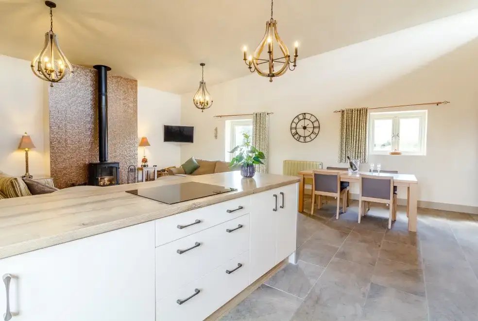 Open plan living area at The Croft