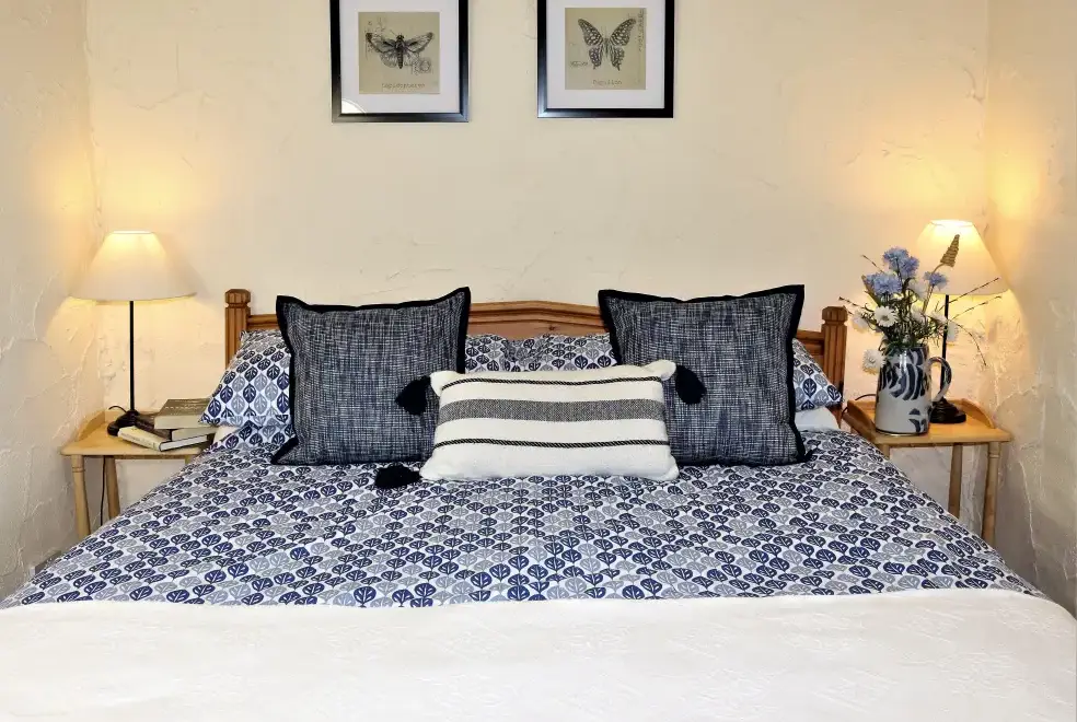 King-size bedroom at The Dovecote