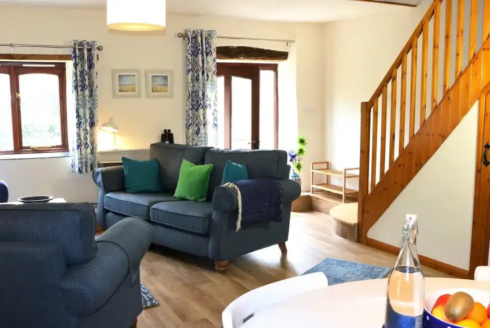 Open plan living area at The Dovecote