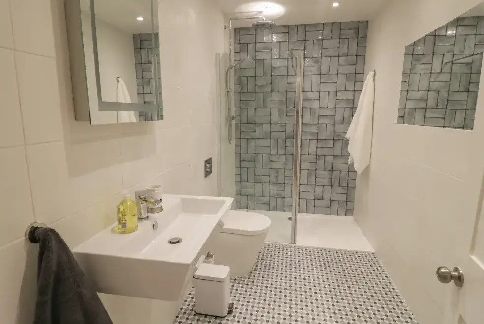 Shower room at The Escape Romantic Retreat