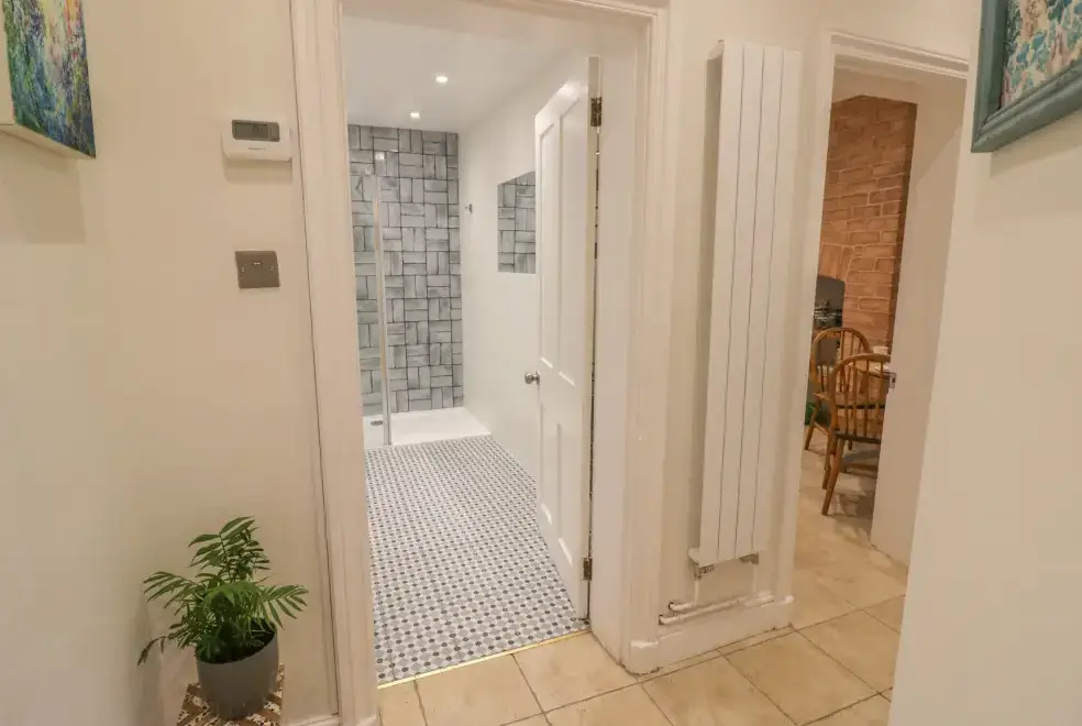 Ensuite bathroom at The Escape Romantic Retreat