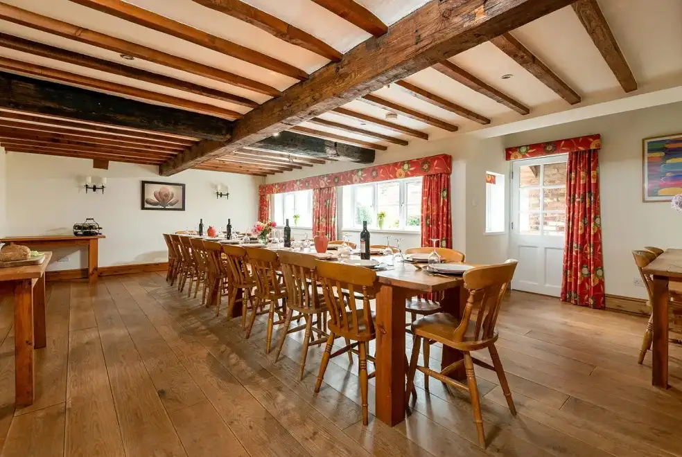 Dining room at The Farm Collection