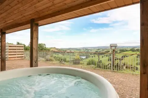 Private Hot Tub at The Firs, Powys