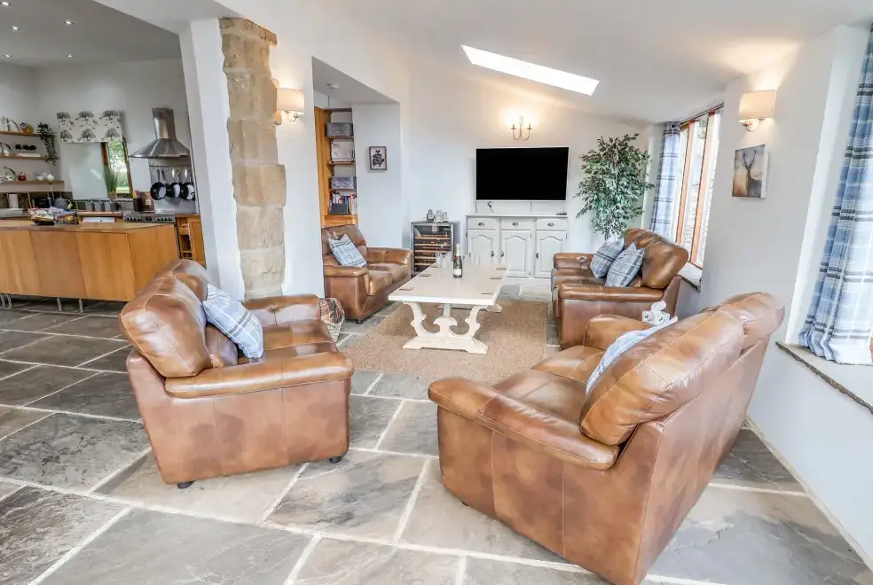 Open plan living area at The Gatehouse