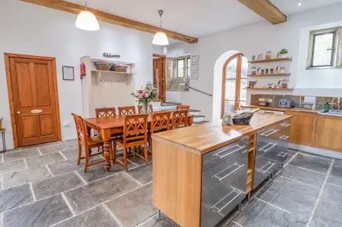 Farmhouse style kitchen at The Gatehouse, Nottinghamshire