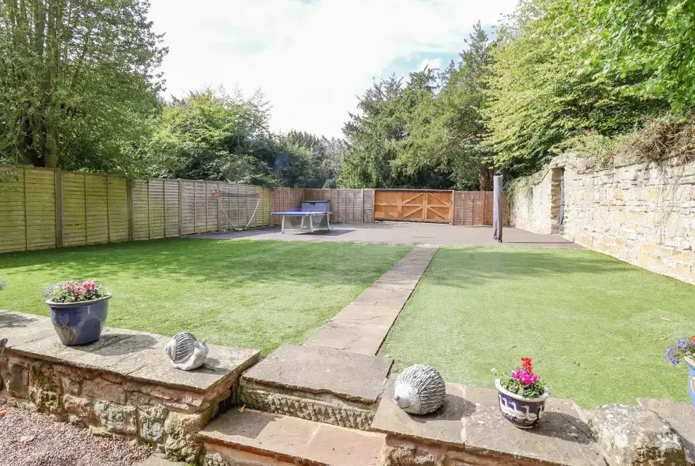 Enclosed garden at The Gatehouse