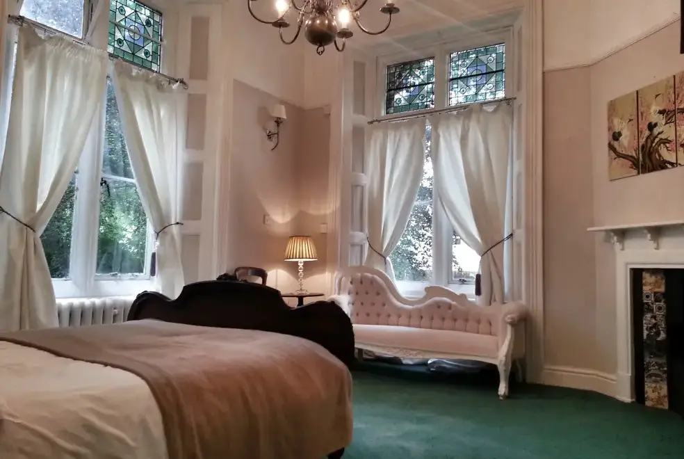 Luxurious interior at The Gothic Mansion