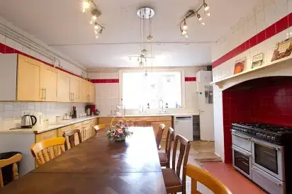 Kitchen/diner at The Gothic Mansion