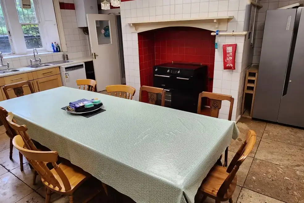 Kitchen/diner at The Gothic Mansion