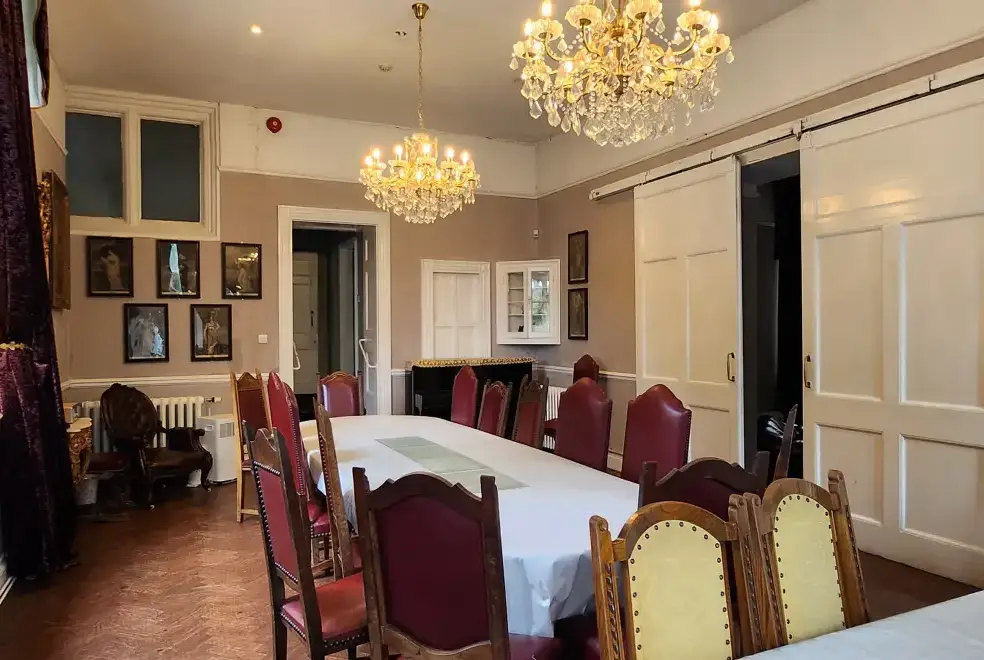 Dining room at The Gothic Mansion