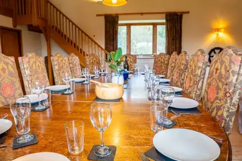 Open plan living area at The Granary, Somerset