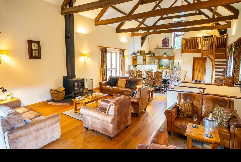 Open plan living area at The Granary