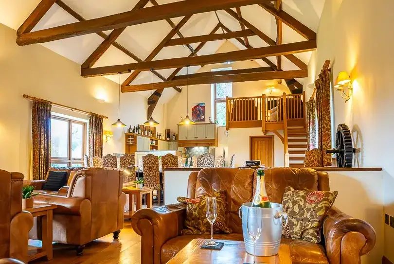 Open plan living area at The Granary