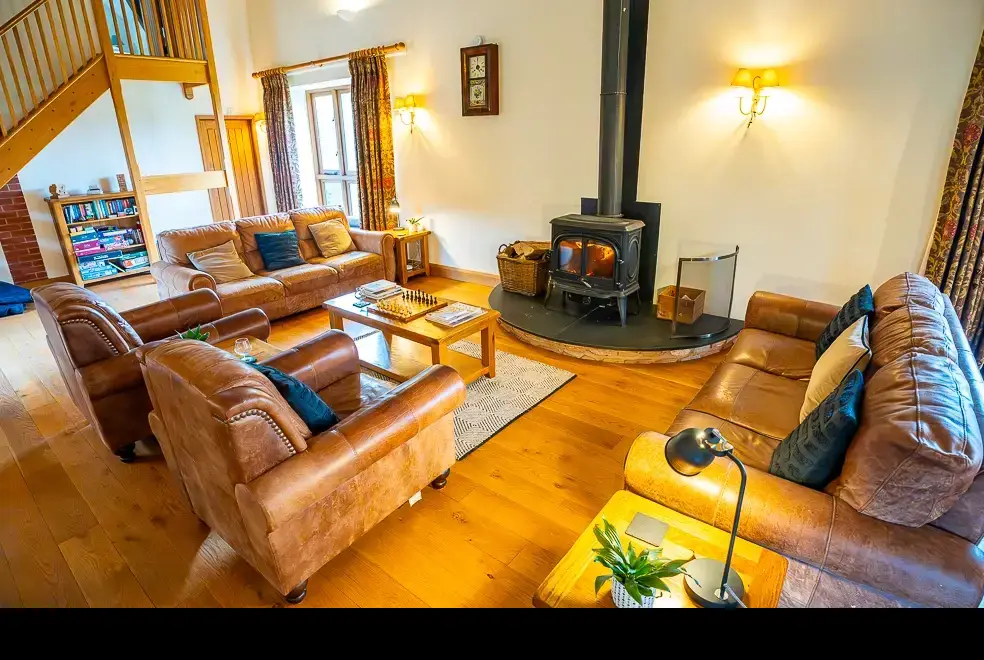 Open plan living area at The Granary