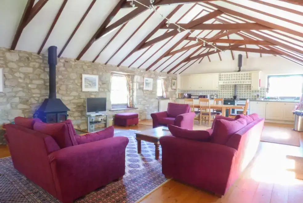 Open plan living area at The Granary