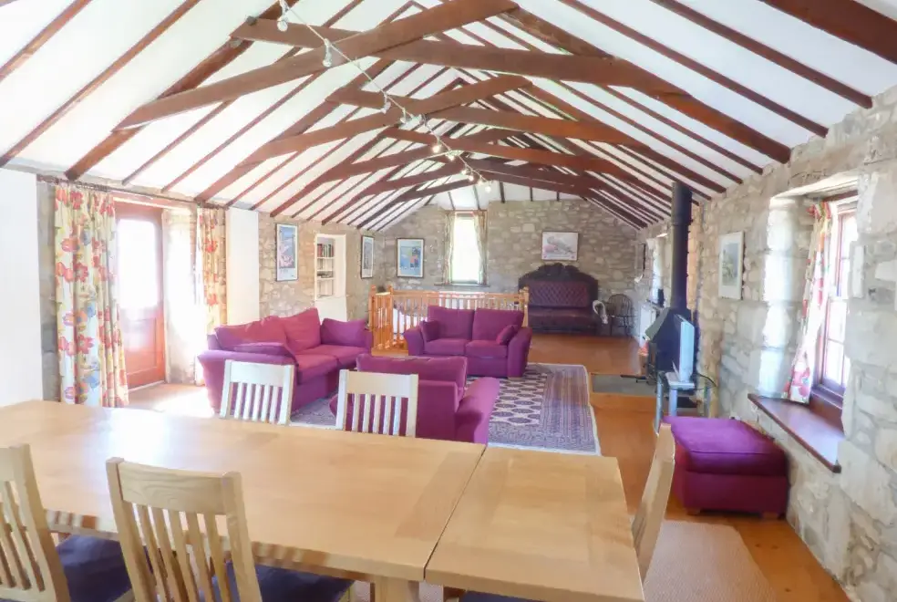Open plan living area at The Granary