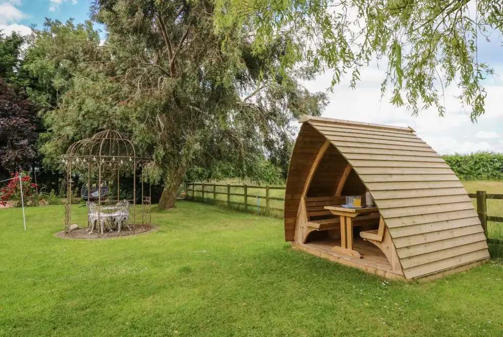 Enclosed garden at The Granary