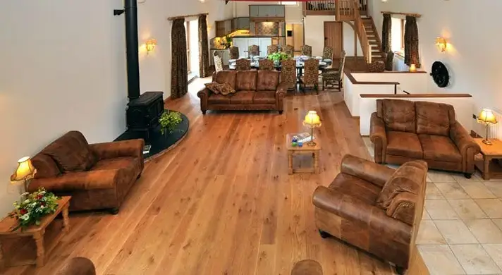 Open plan living area at The Granary