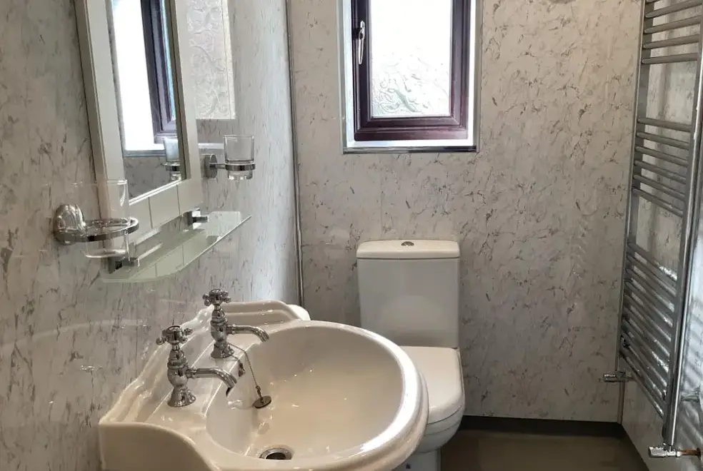 Shower room at The Haven - Luxury Sheltered Hot Tub & Games Room