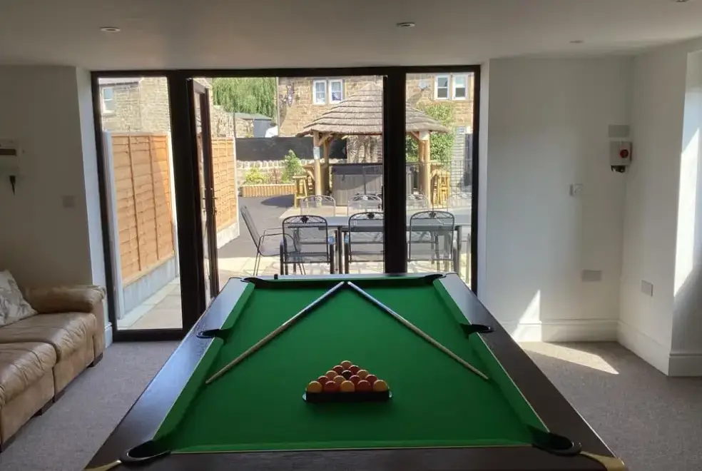 Games Room at The Haven - Luxury Sheltered Hot Tub & Games Room